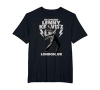 Lenny Kravitz Blue Electric Light Tour 2025 London Camiseta, Hombre Tallas Grandes, Negro, 5X Alto
