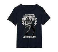 Lenny Kravitz Blue Electric Light Tour 2025 London Camiseta, Mujer Tallas Grandes, Negro, 3XL Grande