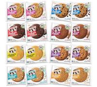 Lenny & Larry's The Complete Cookie, paquete variado de 8 sabores, horneado suave, 16 g de proteína vegetal, vegana, sin OMG, galleta de 4 onzas (paquete de 16)