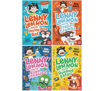 Lenny Lemmon Series 4 Books Collection Set By Ben Davis (Lenny Lemmon and the Invincible Rat, Trail of Crumbs, Alien Invasion & Doomed Safari)