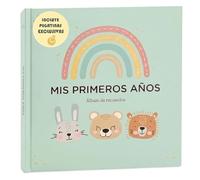 LenoaBaby - Álbum Fotos Bebé Recuerdos y Diario Embarazo hasta 5 Años | 98 Páginas Papel 160gr FSC con Pegatinas | Guarda Ecografía, Peso y Primeros Momentos | Regalo Bebé Recién Nacido Padres
