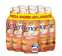 Lenor Aire Fresco Suavizante para ropa, 400 Lavados, Flores Tropical, 400 Lavados, Pack de 8, Frescor resistente al secado en ambientes húmedos o bajo el sol intenso
