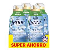 Lenor Aire Fresco Suavizante Para Ropa Clean Breeze 50 Lavados, 700 ml. (Paquete de 4)