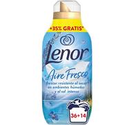 Lenor Aire Fresco Suavizante Para Ropa Concentrado Frescor Alpino 50 Lavados, 700ml, Frescor Resistente, Colada como secada al aire libre