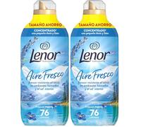 Lenor Aire Fresco Suavizante Para Ropa Frescor Alpino 76 Lavados, 1.064L, Frescor Resistente Al Secar En Ambientes Húmedos O Al Sol Intenso (Paquete de 2)
