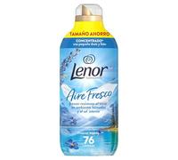 Lenor Aire Fresco Suavizante Para Ropa Frescor Alpino 76 Lavados, 1.064L, Frescor Resistente Al Secar En Ambientes Húmedos O Al Sol Intenso