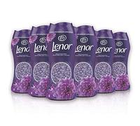 Lenor Ambientador para colada con perlas perfumadas para lavadora, amatista y ramo de flores, paquete de 6 unidades (6 x 210 g), perfume sin parar para la colada (hasta 12 semanas en el armario)