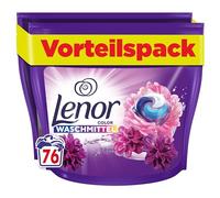 Lenor Detergente PODS todo en 1, 76 lavados, fresco abril, detergente de color, frescor 3 veces más duradero y limpieza profunda incluso en lavado en frío
