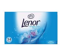 Lenor - Láminas para secadora, diseño de primavera, ayuda a proteger tu ropa, 34 hojas ( Paquete de 1)