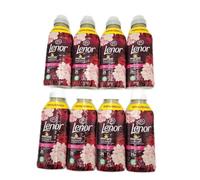 Lenor Suavizante para lavadora concentrado, 200 lavados (8 x 525), jazmín escarlata, frescor de larga duración y suavidad de origen vegetal, sábanas perfumadas hasta 1 semana