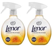 Lenor - Spray liberador de arrugas que elimina las arrugas en la tela, aroma de brisa de verano, paquete doble, 2 unidades de 500 ml