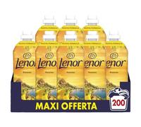 Lenor - Suavizante para lavadora concentrado, 200 lavados (8 x 25), ambiente de Italia Panarea, frescor de larga duración y suavidad de origen vegetal, sábanas perfumadas hasta 1 semana