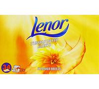 Lenor Summer Breeze - Toallitas para secadora (caja de 34 unidades) Pack of 3