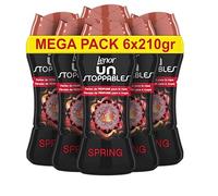 LENOR, Unstoppable Perlas de Perfume para la Ropa, 90 Lavados, Fragancia Spring, 1 Unidad (Paquete de 6)