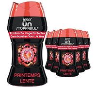 Lenor Unstoppables Perfume de lino con perlas para lavandería, 66 lavados (154 g x 6), primavera, frescura sin parar hasta 12 semanas de almacenamiento