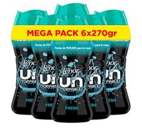 Lenor UNstoppables Perlas de Perfume para la Ropa, 133 Lavados (6 x 270g), Suavizante con Fragancia Fresca, Potenciador de Frescor
