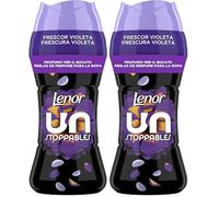 Lenor UNstoppables Perlas de Perfume para la Ropa, 23 Lavados (270g), Suavizante con Fragancia Violeta Fresca, Potenciador de Frescor (Paquete de 2)