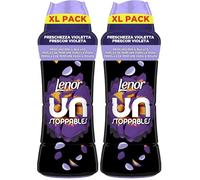 Lenor UNstoppables Perlas de Perfume para la Ropa, 41 Lavados (495g), Suavizante con Fragancia Violeta Fresca, Potenciador de Frescor (Paquete de 2)
