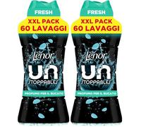 LENOR Unstoppables Perlas de Perfume para la Ropa, 61 Lavados (735g), Suavizante con Fragancia Fresca, Potenciador de Frescor (Paquete de 2)