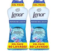 Lenor UNstoppables Perlas de Perfume para la Ropa, 61 Lavados (735g), Suavizante con Fragancia Frescor de Abril, Potenciador de Frescor (Paquete de 2)