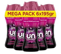 Lenor UNstoppables Perlas de Perfume para la Ropa, 96 Lavados (6 x 195g), Suavizante con Fragancia Frescor Sensaciones, Potenciador de Frescor