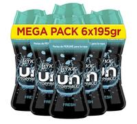 Lenor UNstoppables Perlas de Perfume para la Ropa, 96 Lavados (6 x 195g), Suavizante con Fragancia Fresca, Potenciador de Frescor