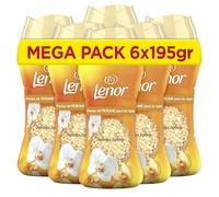 Lenor Perlas de perfume para la ropa Suavizante Orquídea Dorada 6 x 195 g (96 lavados)