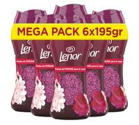 Lenor UNstoppables Perlas de Perfume para la Ropa, 96 Lavados (6 x 195g), Suavizante con Fragancia Rubi y Jazmin, Potenciador de Frescor