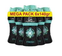 Lenor UNstoppables Perlas Suavizante de Perfume para la Ropa, 62 Lavados (6 x 140 g), Potenciador de Frescor para el Lavado, Fragancia Fresca