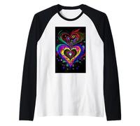 Lenormand Heart Love Oracle Art Design Camiseta Manga Raglan