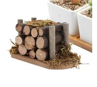 Leños para Chimenea de leña en Miniatura para casa de muñecas, maqueta de Chimenea de leña apilable pequeña, Muebles Vintage para casa de muñecas a Escala 1:12 | Accesorios de Cocina en Miniatura,