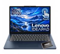 Lenovo 14 WUXGA Touch Laptop | Disco duro externo de 500 GB, Wi-Fi 6E, almacenamiento de 64 GB, obturador de privacidad, bloqueo Kensington, ligero
