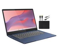 Lenovo 2023 - visualización táctil FHD delgada 3 Chromebook para estudiantes de negocios, procesador MediaTek Kompanio 520 de 8 núcleos, 4 GB de RAM, 64 GB eMMC, WiFi 6, cromado OS+MarxsolCables,