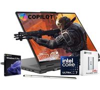 Lenovo 2024 Yoga 7i 2 en 1 AI Laptop, 16 pulgadas WUXGA Touch, Intel 12-Core Ultra 7 155U (Beat i7-1355U), 16GB LPDDR5X RAM, 1TB SSD, retroiluminado, FP, FHD IR Webcam, AI Copilot, Win11 PRO, con SSD