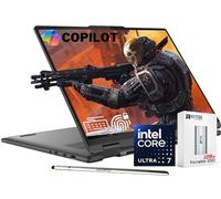Lenovo 2024 Yoga 7i 2 en 1 AI Laptop, 16 pulgadas WUXGA Touch, Intel 12-Core Ultra 7 155U (Beat i7-1355U), 16GB LPDDR5X RAM, 1TB SSD, retroiluminado, FP, FHD IR Webcam, AI Copilot, Win11 Home, con SSD