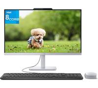 Lenovo 24 computadoras de escritorio todo en uno para oficina en casa, procesador Intel i3-N305 de 8 núcleos, 32 GB de RAM, SSD PCIe de 1 TB, FHD AIO de 23.8 pulgadas, Lifetime Office 365 para web