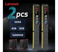 Lenovo 2pcs DDR3 4GB 1600MHz 8GB Módulo de memoria RAM para computadora de escritorio TALIX de alta velocidad PC3-12800U Plug&Play para juegos y oficina