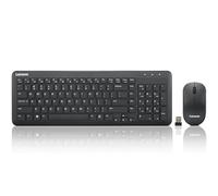 Lenovo 300 Combo de teclado y ratón inalámbrico, receptor Nano USB-A de 2.4 GHz, pilas incluidas