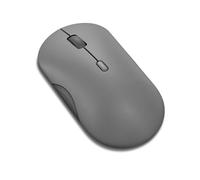 Lenovo 350 - Ratón Silencioso Bluetooth (Óptico Infrarrojo, Ergonómico, Ambidiestro, Botones Programables, Rueda Dinámica, 3 Niveles de dpi, x1 Batería AA, Fácil Cambio a 2 Dispositivos) Gris Luna