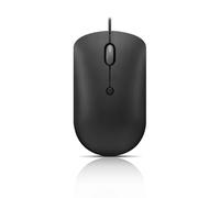 Lenovo 400 USB-C Ratón con Cable (Ambidiestro, Compacto, Sensor Óptico Rojo, Cambio de dpi sobre la Marcha, 4 Botones, Desplazamiento Bidireccional, USB-C) Color Negro