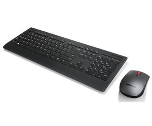 Lenovo 4X30H56803 Combo de teclado y ratón inalámbrico profesional, checo, negro