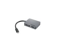 Lenovo - 4X91A30366 base para portátil y replicador de puertos Alámbrico USB 2.0 Type-C Gris