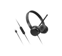 Lenovo 4XD1K18260 auricular y casco Auriculares Alámbrico Diadema Música/uso diario USB tipo A Negro