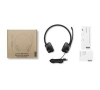 Lenovo 4XD1K18260 auricular y casco Auriculares Alámbrico Diadema Música/uso diario USB tipo A Negro