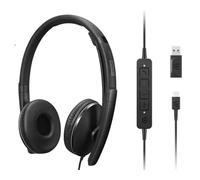 Lenovo - Auriculares con Cable ANC UC Gen 2, Color Negro
