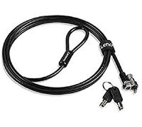 Lenovo 4Z10P40247 - Cable antirrobo (Negro, Llave, Portátil, Acero al carbón, 2 llaves, 1,8 m)