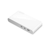 Lenovo 500 USB-C Universal Dock (1 x DP 1.4, 1 x HDMI 2.0, Doble Pantalla a 4K, 3 x USB-A, 2 x USB-C, Carga para Portátil, Compatible con Windows) Blanco Lunar