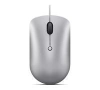 Lenovo 540 USB-C - Ratón de computadora con conexión por Cable para PC, portátil, computadora con Windows o Chrome OS - Diseño ambidiestro - 4 Botones - Tamaño Compacto - Gris Nube