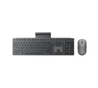 Lenovo 700 - Combo de Teclado y Mouse inalámbricos Modernos, dongle de 2.4 GHz y conexión Bluetooth Dual, cifrado AES-128, duración de la batería de 36 Meses, Mouse silencioso, Gris Luna