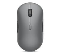 Lenovo 700 - Ratón Silencioso Inalámbrico Multidispositivo (Óptico Infrarrojo, Receptor USB, Bluetooth 5.3 Dual, Ergonómico, Ambidiestro, x1 Batería AA, Fácil Cambio Entre 3 Dispositivos) - Gris
